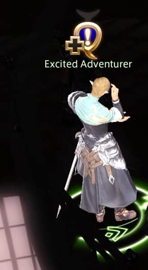 The Excited Adventurer NPC in New Gridania who starts the FFXIV Beastmaster unlock quest