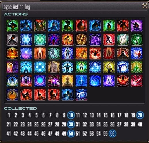 Logos action log all abilities
