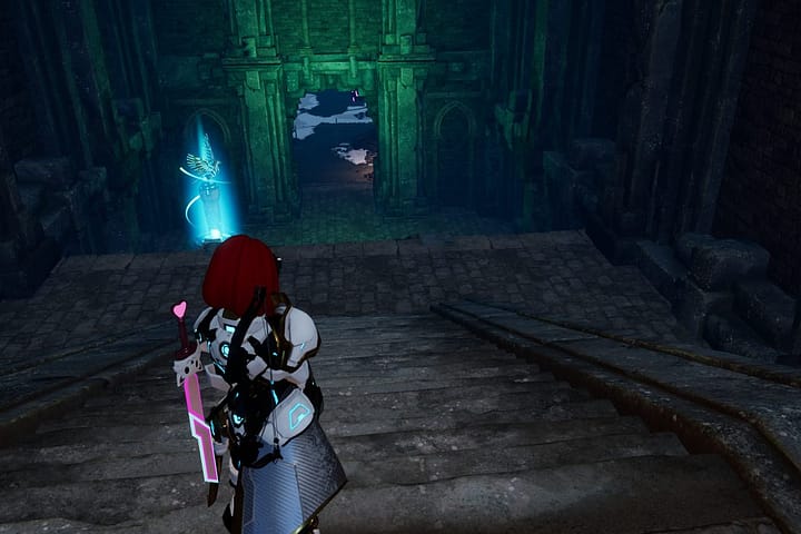 The teleport statue right beside the World Tree cave entrance