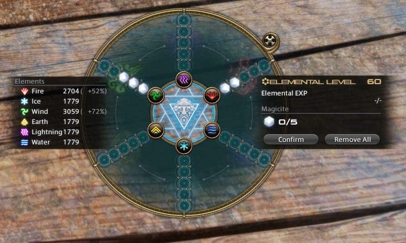 Magia melder elemental selection