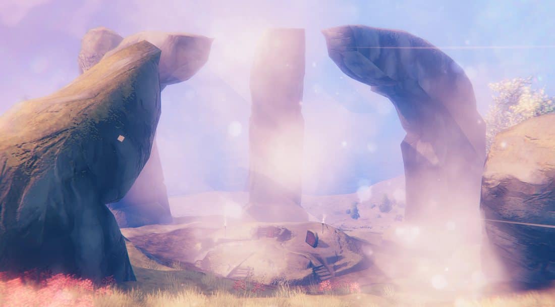 Yagluth's altar in the Plains. Open ground, which is both good and bad.